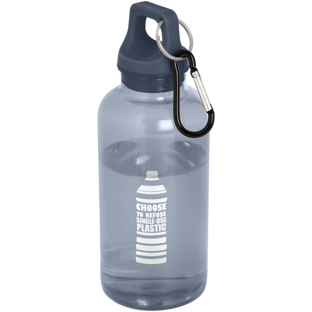 Oregon 400 ml waterfles van RCS-gecertificeerd gerecycled plastic met karabijnhaak