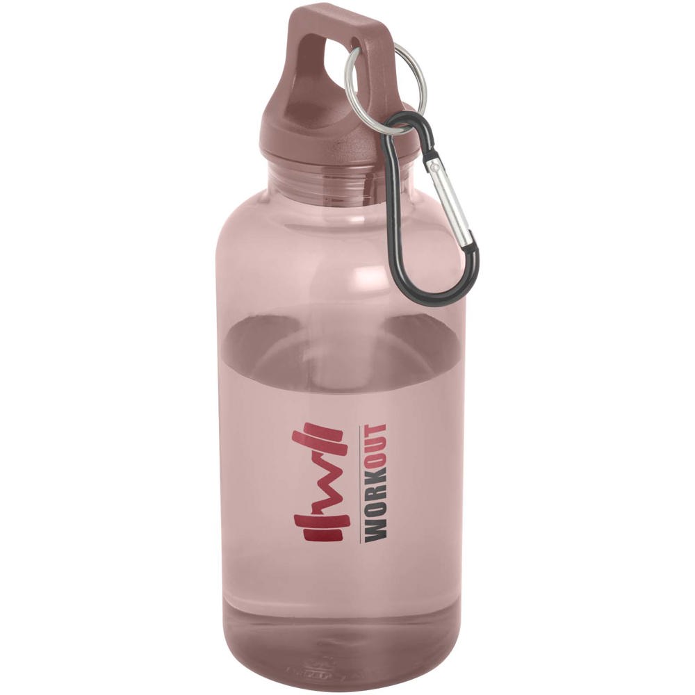 Oregon 400 ml waterfles van RCS-gecertificeerd gerecycled plastic met karabijnhaak