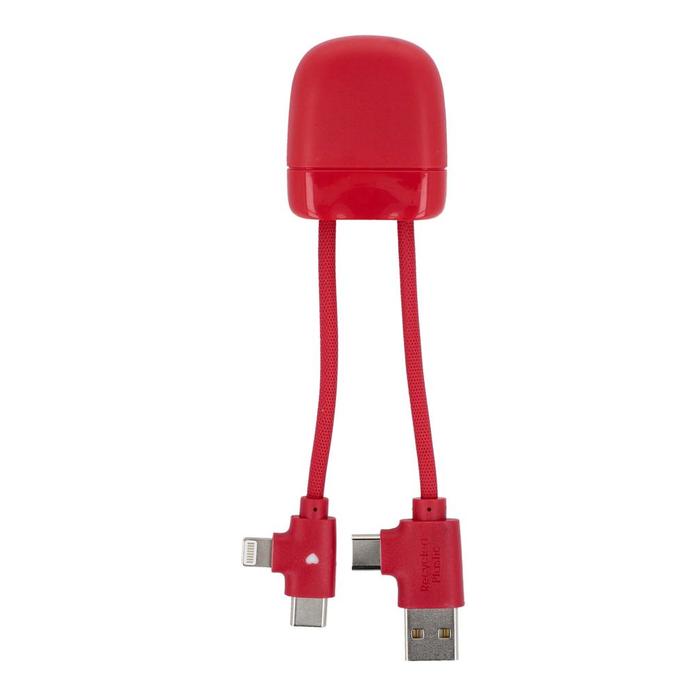 Xoopar ICE-B Multi Oplaadkabel - kopen of bedrukken - rood