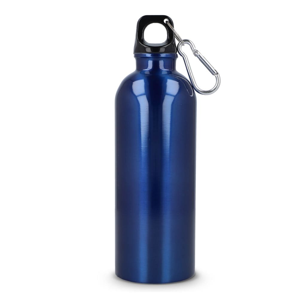 Gerecycled RVS Enkelwandige fles met Karabijnhaak 500ml