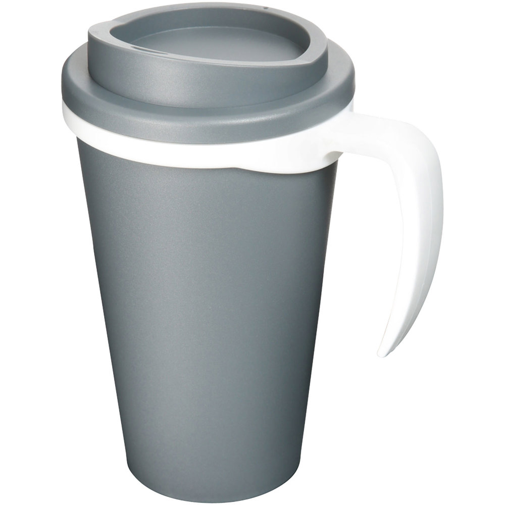 Americano® grande 350 ml geïsoleerde beker - bedrukt of onbedrukt verkrijgbaar - Grijs, Wit