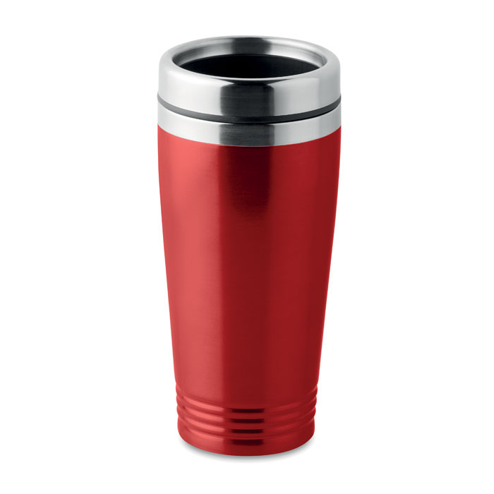 RODEO COLOUR - Dubbel wandige reisbeker - voor bedrijven en relatiegeschenken - Rood