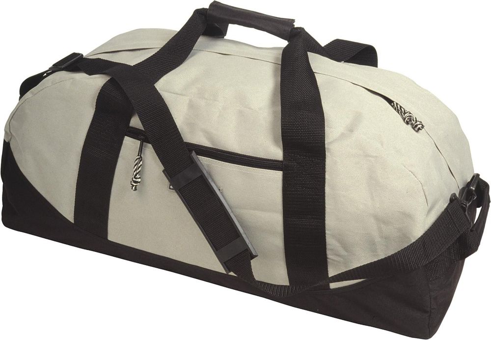 Polyester (600D) sporttas Amir - met logo of onbedrukt bestellen - lichtgrijs