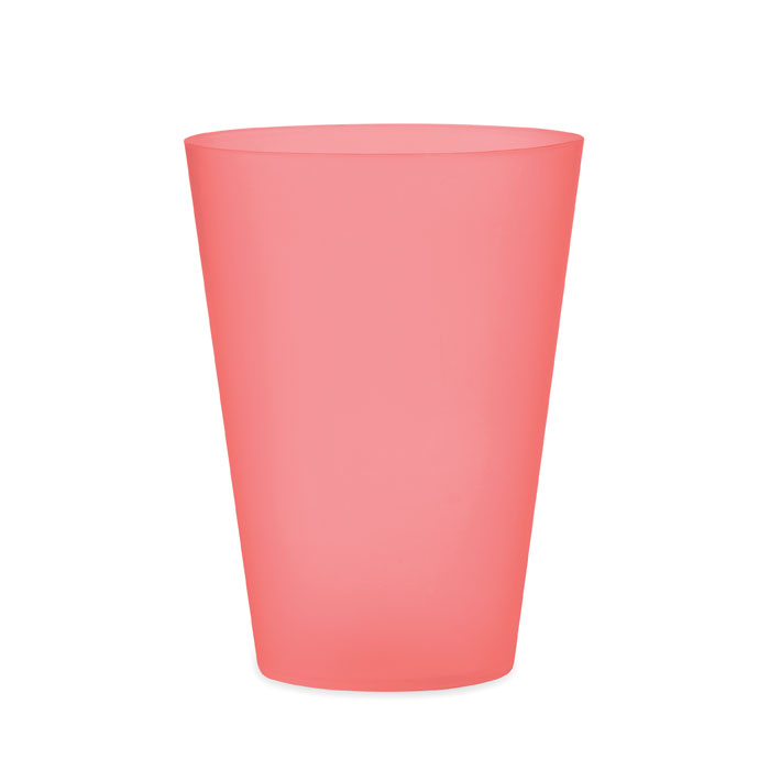 FESTA - Herbruikbare event beker 300ml - kopen of bedrukken - transparant rood