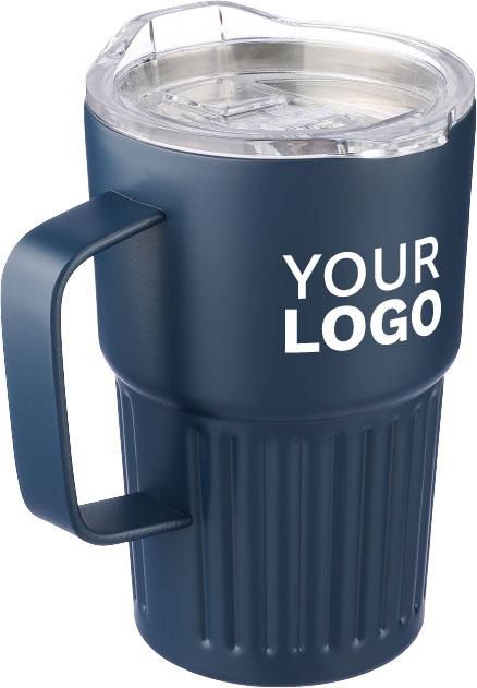 Gerecyclede roestvrijstalen dubbelwandige reismok (450 ml) Calo