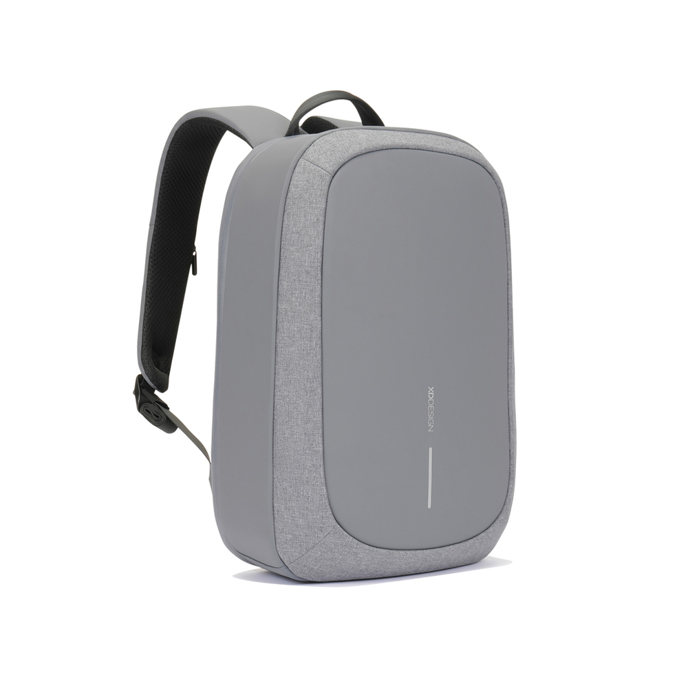Bobby Edge, anti-diefstal rugzak - voor bedrijven en relatiegeschenken - grijs, zwart (± PMS 425C/ ± PMS Black)