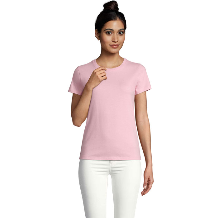 IMPERIAL WOMEN - IMPERIAL DAMES T-Shirt 190g - voor bedrijven en relatiegeschenken - Snoep Roze