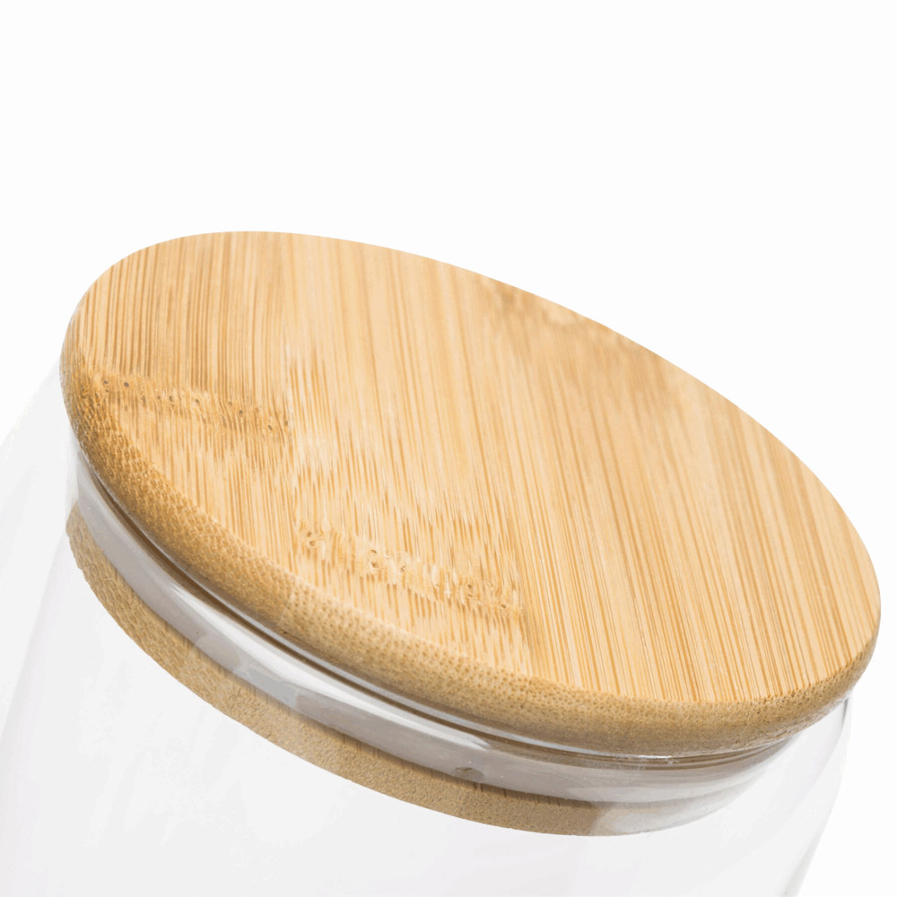 BAMBOO ART M - Dubbelwandig glas, inhoud ca. 350 ml. - voor bedrijven en relatiegeschenken