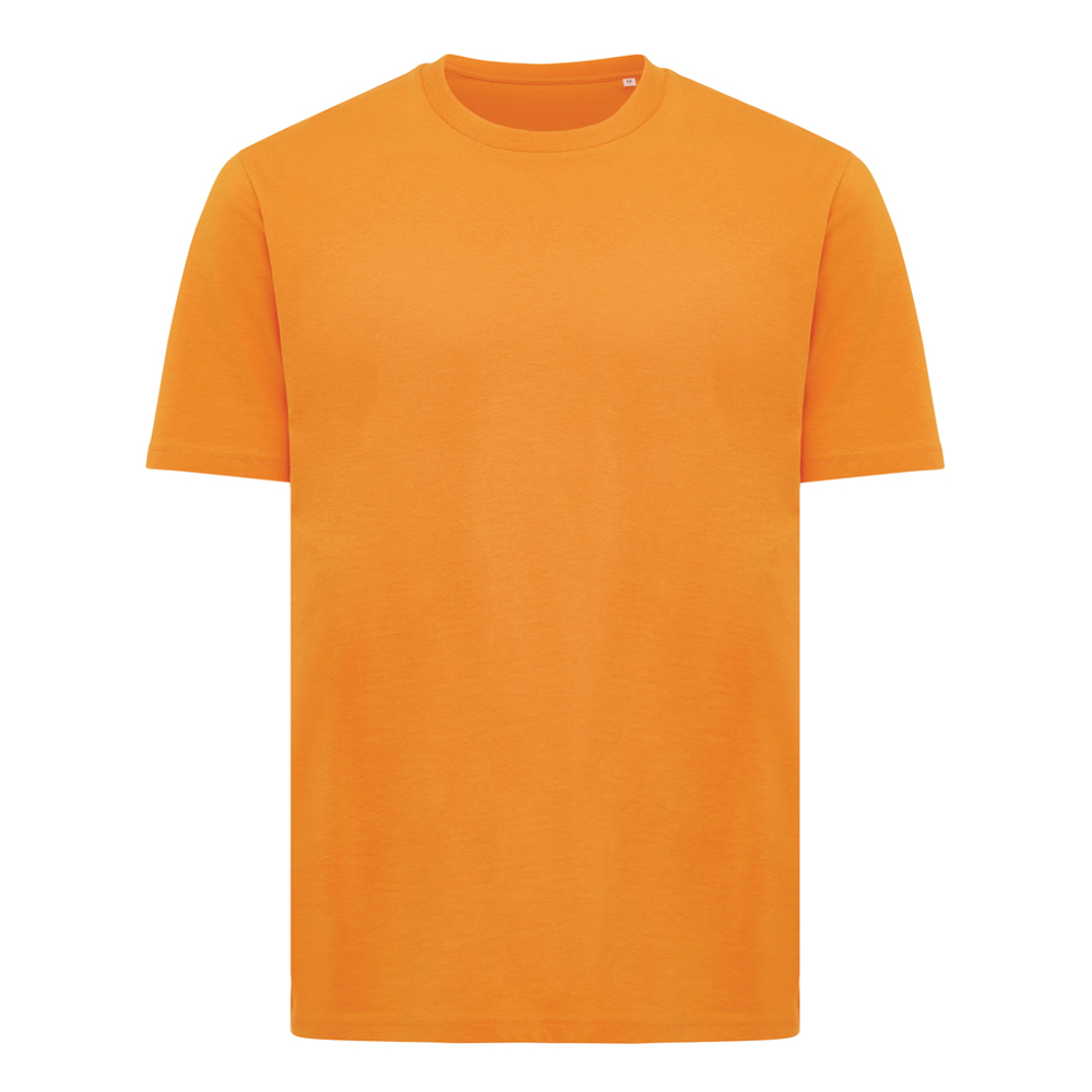 IQONIQ Sierra lichtgewicht gerecycled katoen t-shirt - voor bedrijven en relatiegeschenken - oranje (± PMS 16-1255 TCX)