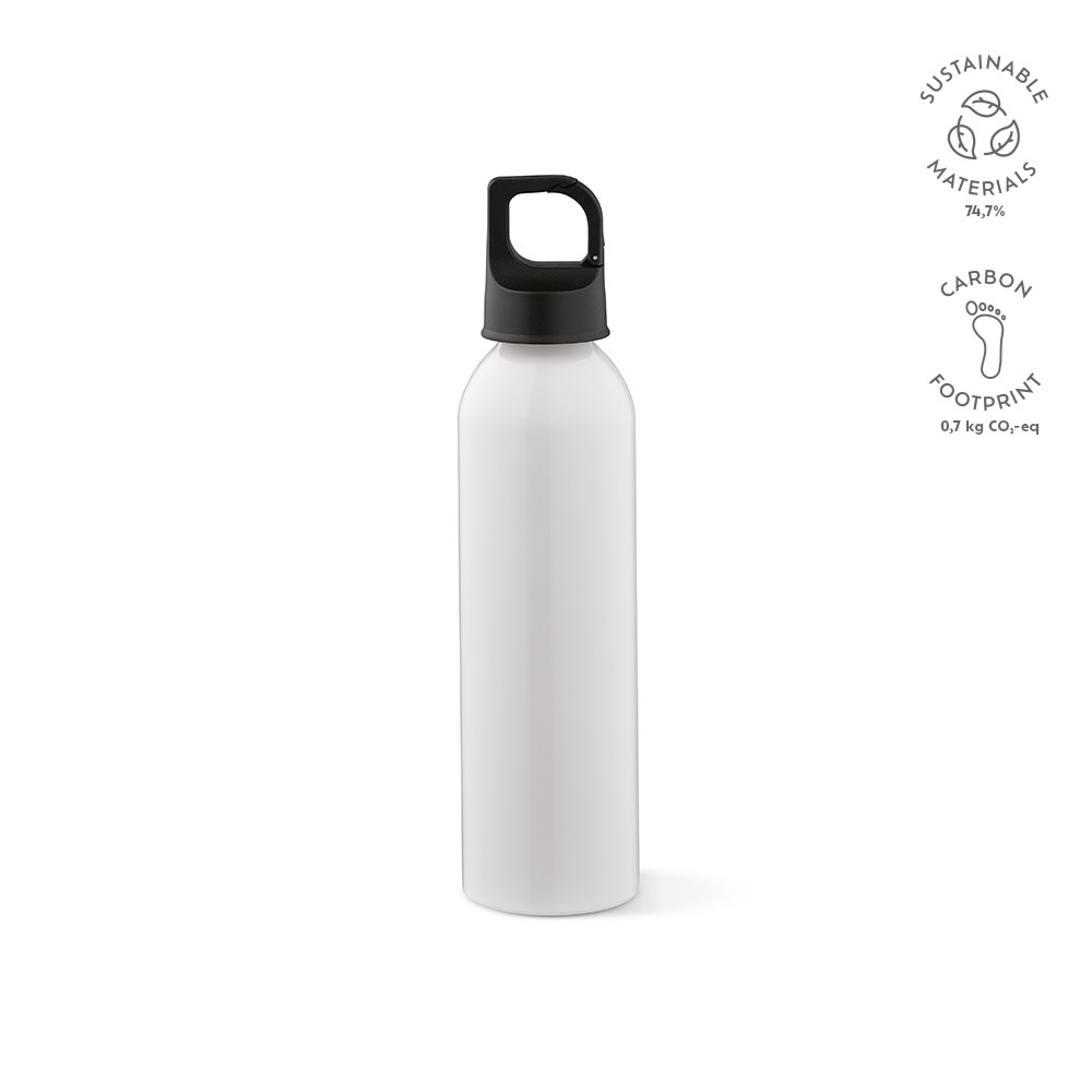 Mackenzie-fles gerecyclede aluminium 690 ml - bedrukt of onbedrukt verkrijgbaar - Wit