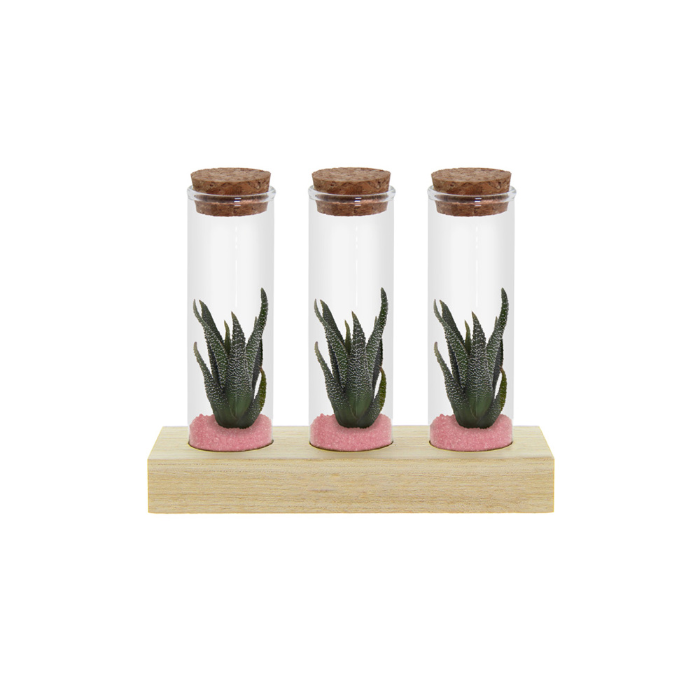 Tiny Treasurez® - Trio tube & wood - kopen of bedrukken - licht roze
