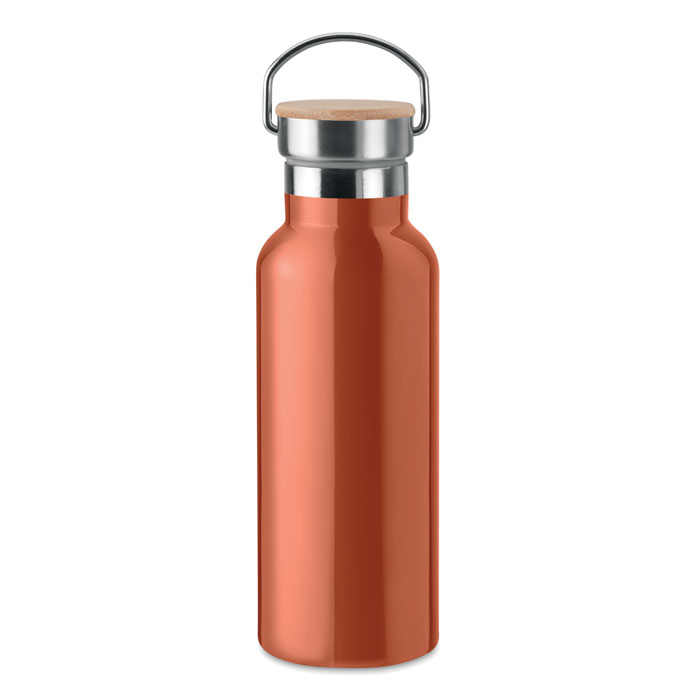 HELSINKI - Dubbelwandige fles 500ml - voor bedrijven en relatiegeschenken - oranje