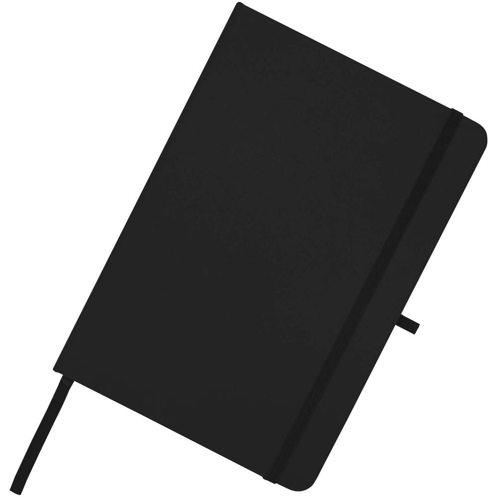 Teak A5 gerecycled notitieboek met harde kaft en gelinieerde pagina's