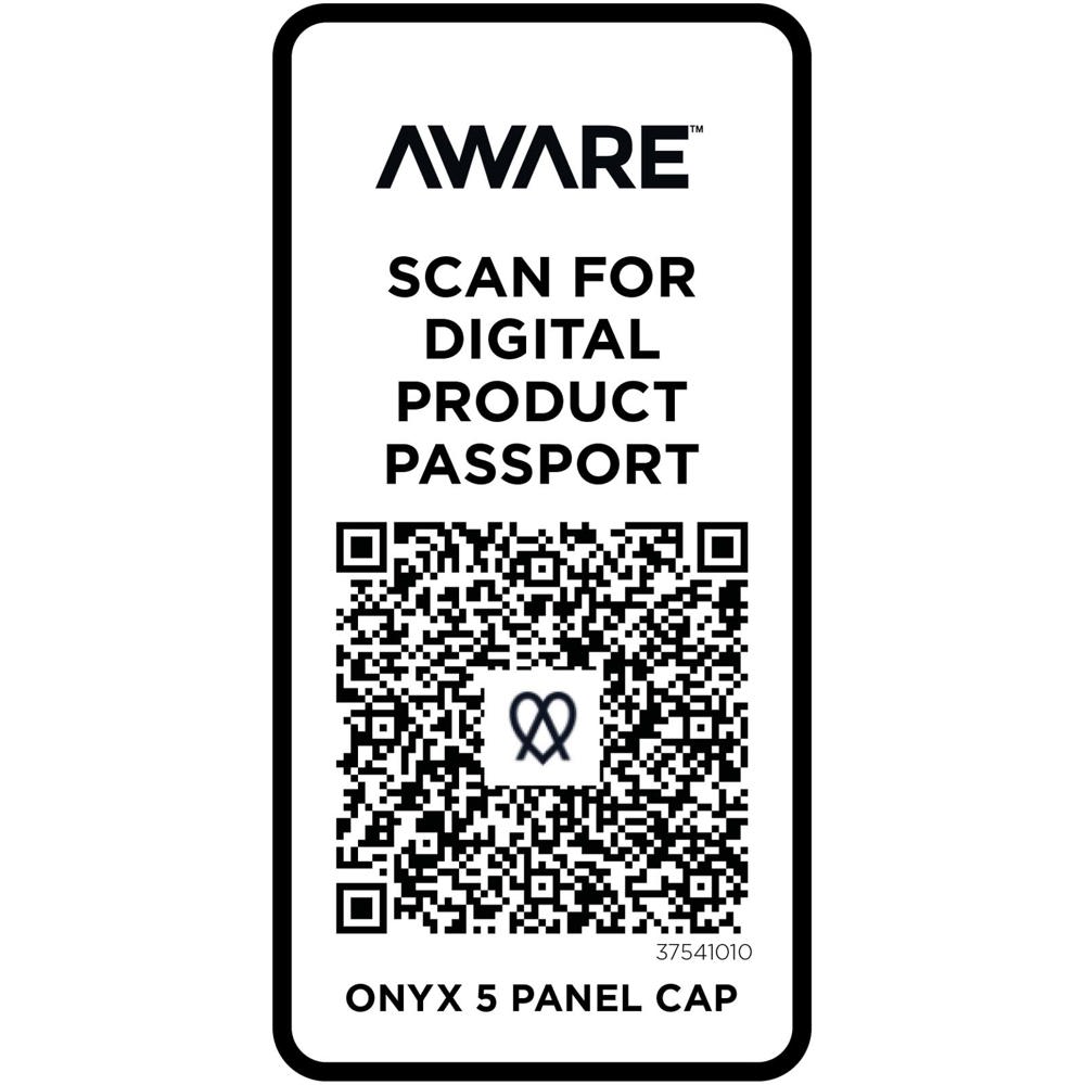 Onyx 240 g/m² 5 panel Aware™ gerecyclede cap