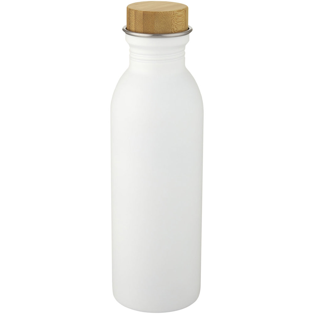 Kalix 650 ml roestvrijstalen drinkfles - met logo of onbedrukt bestellen - Wit