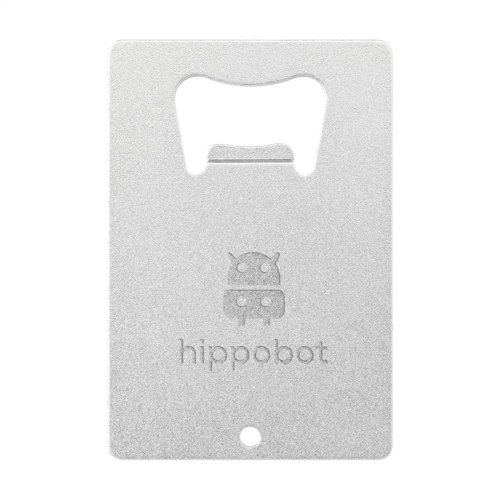 Carta Opener GRS Recycled Alu flesopener - bedrukt of onbedrukt verkrijgbaar - Zilver