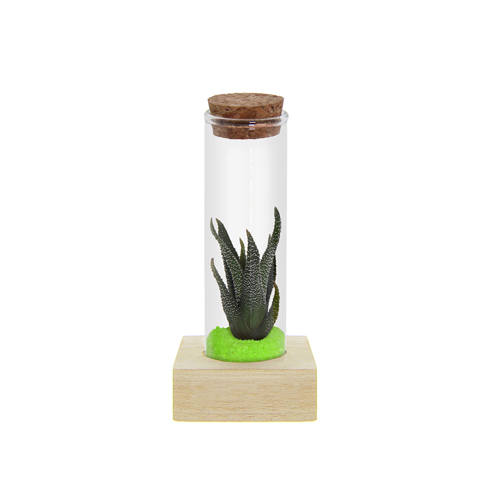 Tiny Treasurez® - Single tube & wood - met logo of onbedrukt bestellen - groen