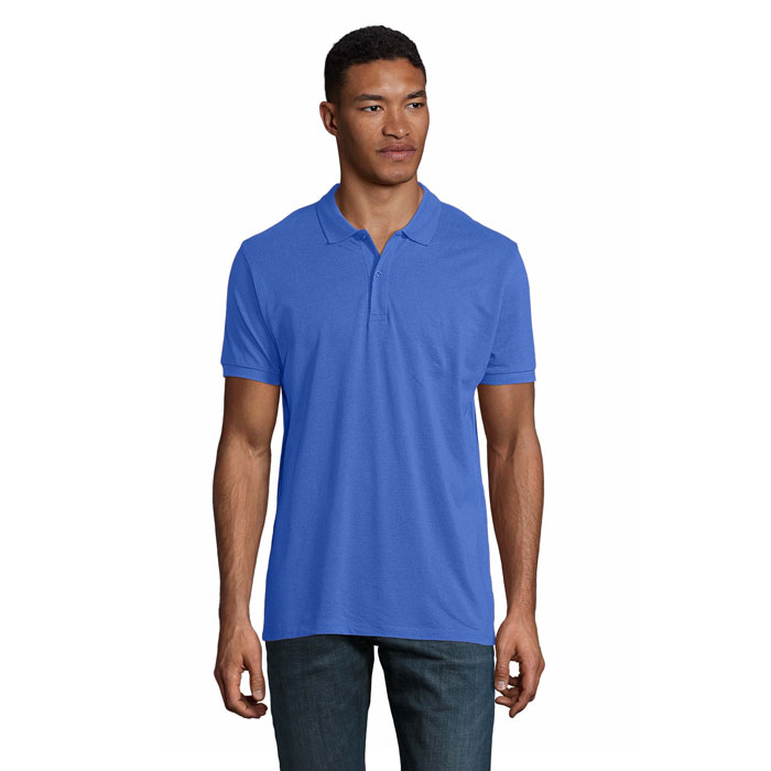 PLANET MEN - PLANET HEREN Polo 170g - kopen of bedrukken - Koningsblauw
