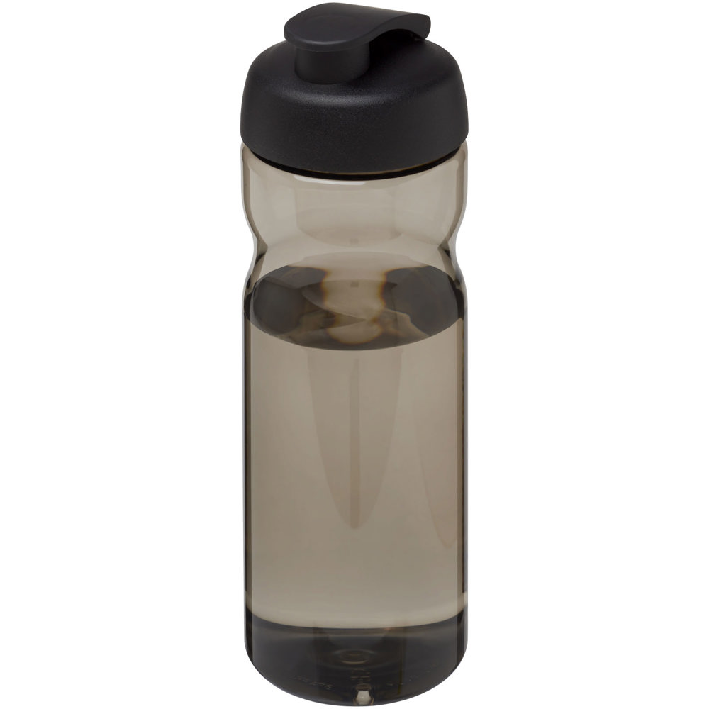 H2O Active® Base 650 ml sportfles met flipcapdeksel - voor bedrijven en relatiegeschenken - Houtskool