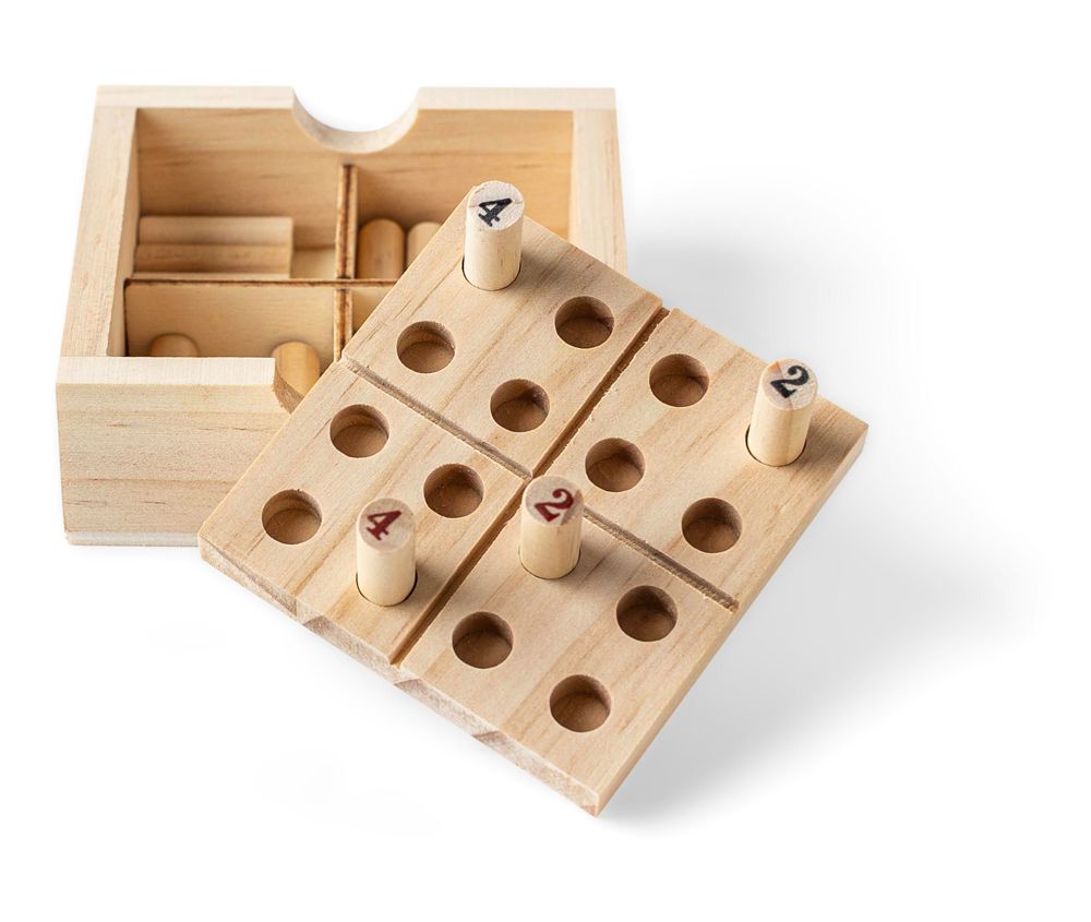 Grenenhouten mini Sudoku set Kenza