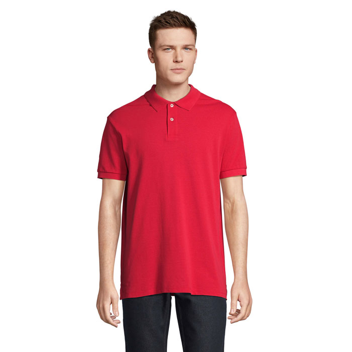 PACIFIC - PACIFIC HEREN POLO - bedrukt of onbedrukt verkrijgbaar - Rood