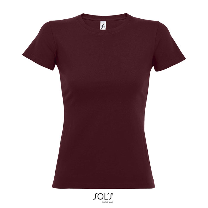 IMPERIAL WOMEN - IMPERIAL DAMES T-Shirt 190g - voor bedrijven en relatiegeschenken - Burgundy