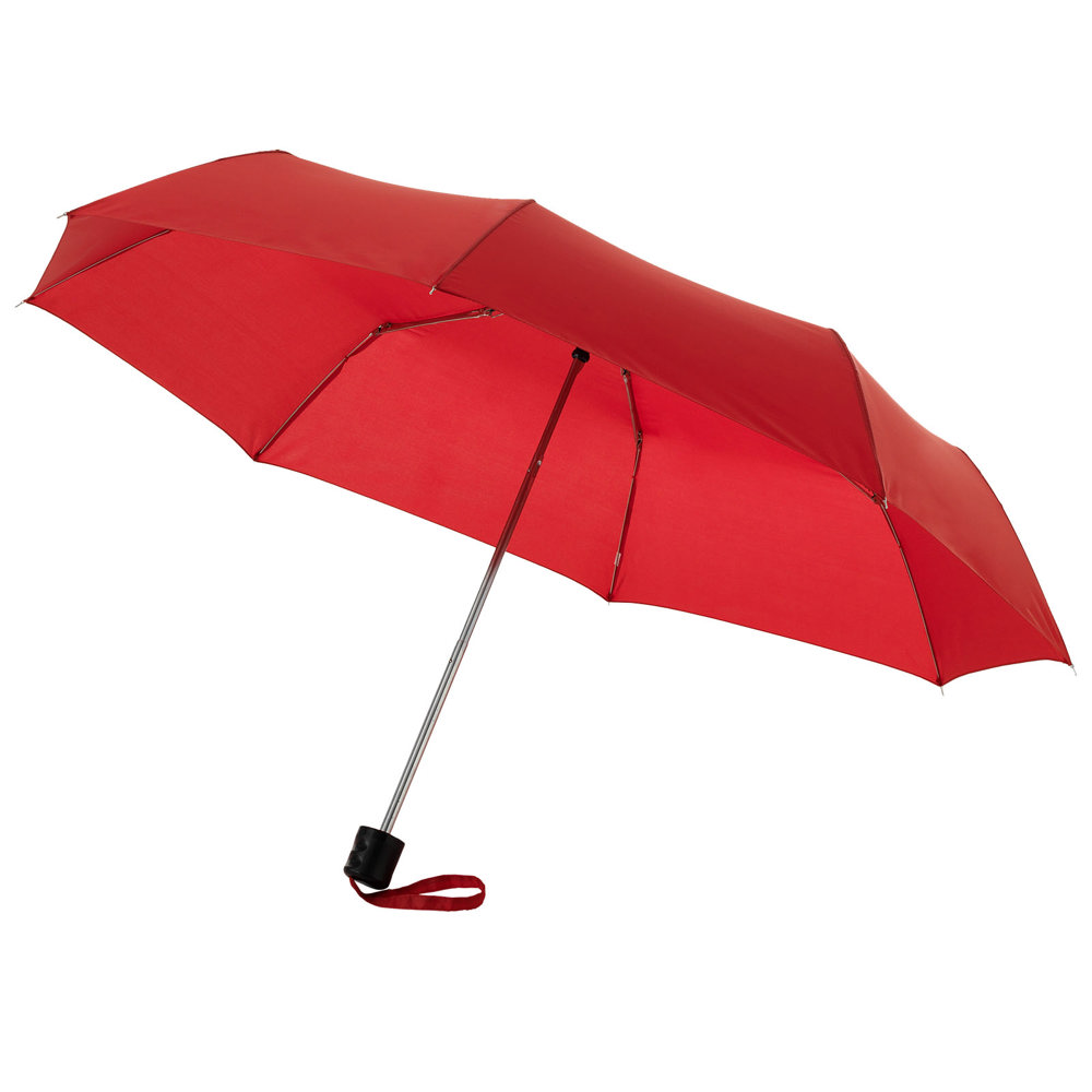 Ida 21.5'' opvouwbare paraplu - voor bedrijven en relatiegeschenken - Rood