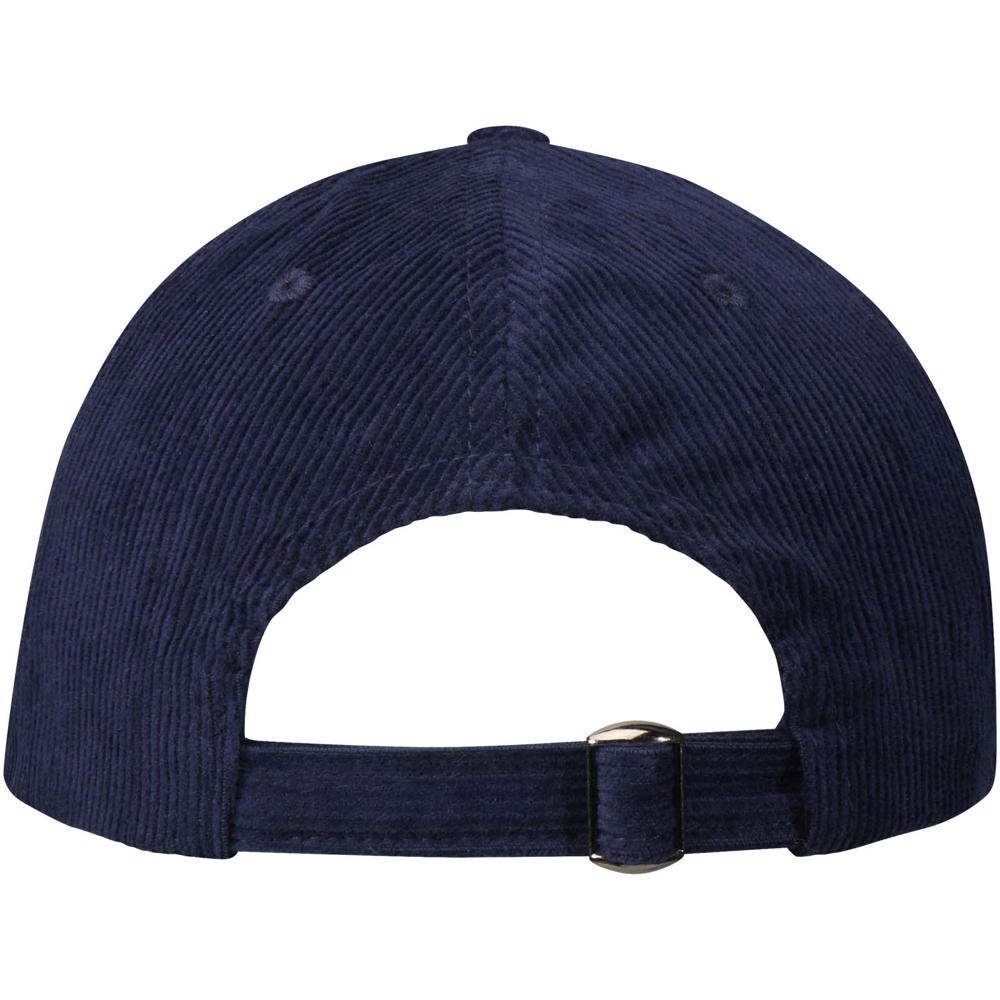 Hutton 280 g/m² 6 panel cap van gerecycled corduroy