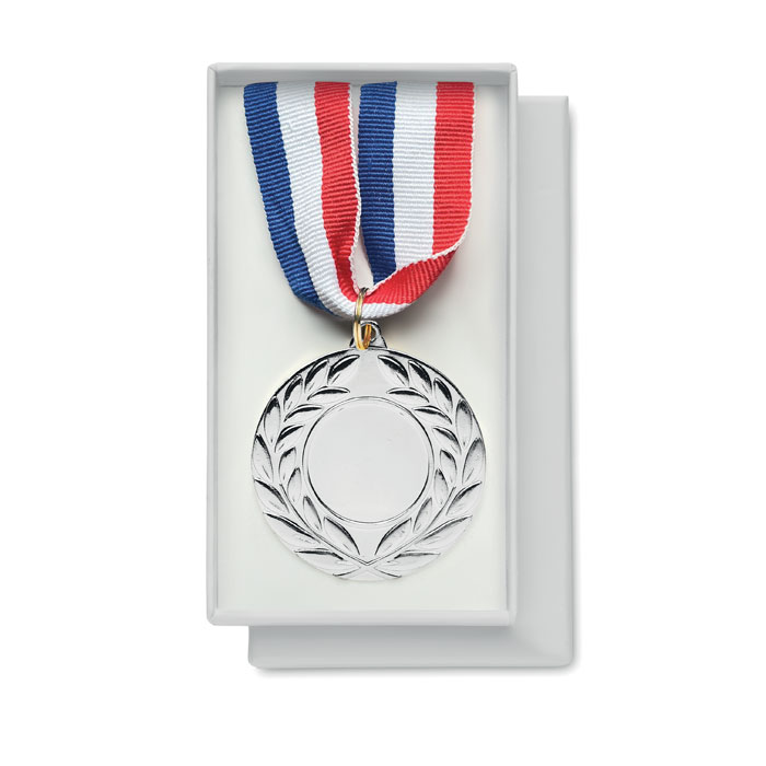 WINNER - Medaille 5cm diameter - bedrukt of onbedrukt verkrijgbaar - Mat Zilver
