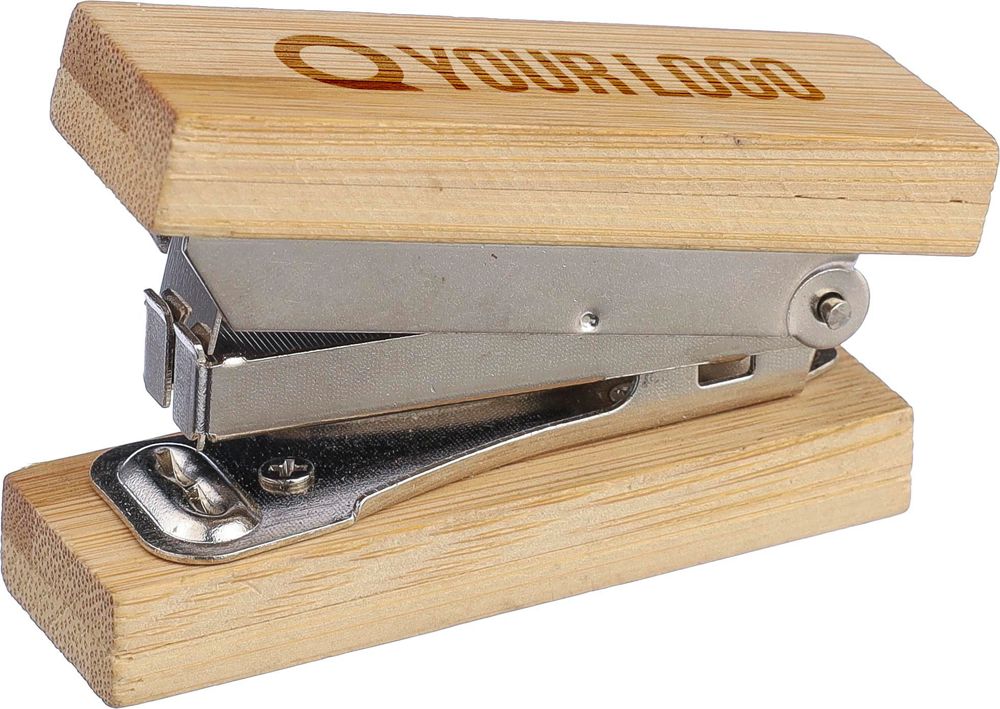 Kleine bamboe nietmachine Gordon - voor bedrijven en relatiegeschenken