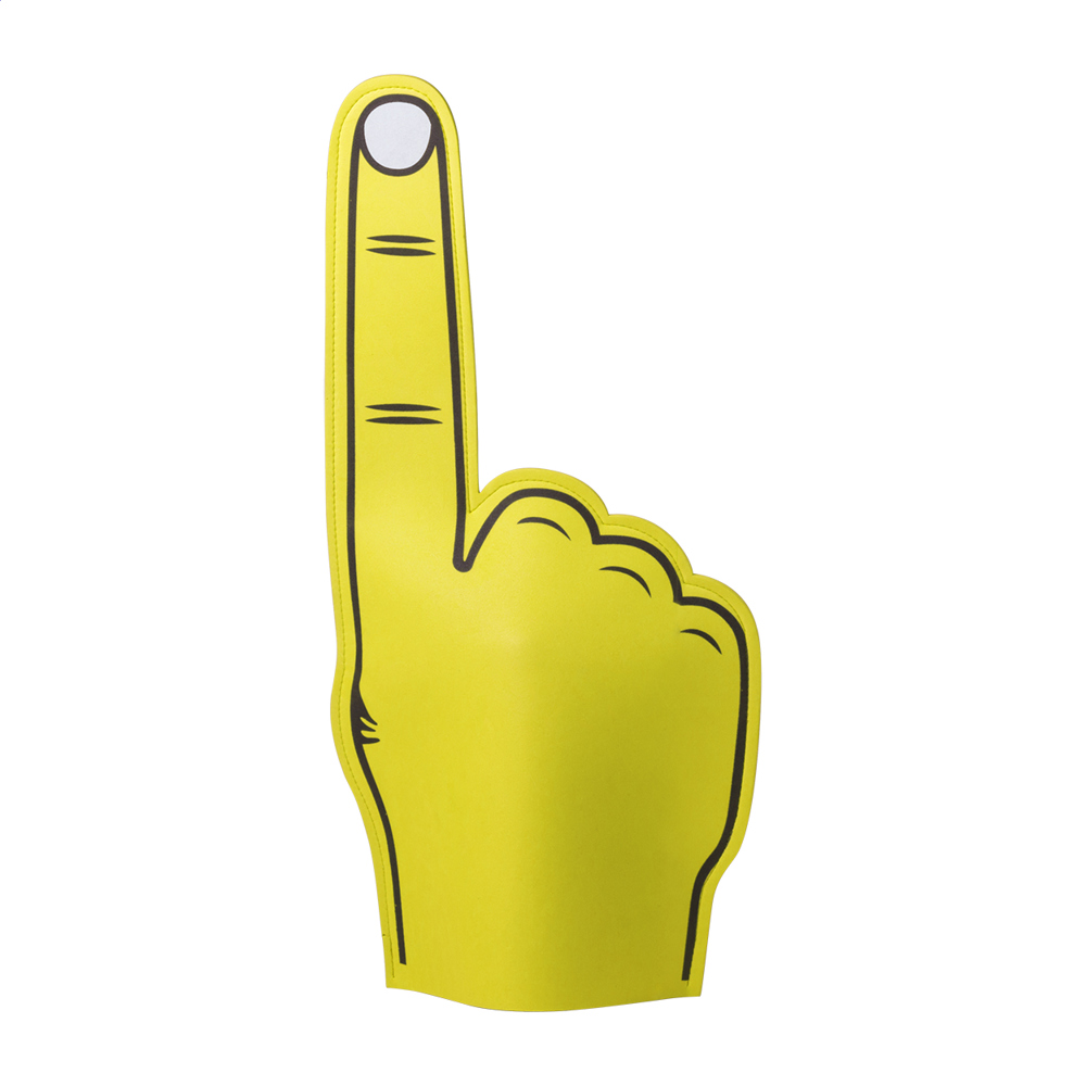 Fanly - foam hand - voor bedrijven en relatiegeschenken - geel