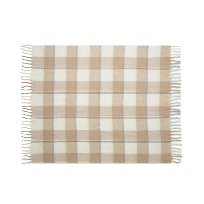 QUET - Geruite mohair deken