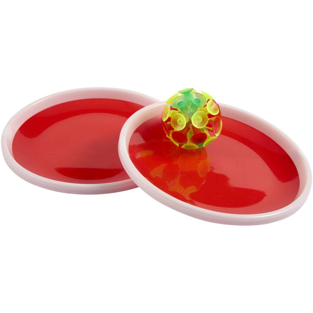 Flicka vang en balspel - Rood