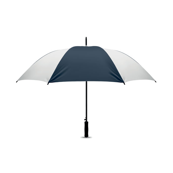 SWANSEA - Paraplu, 27 inch - kopen of bedrukken - wit/donkerblauw