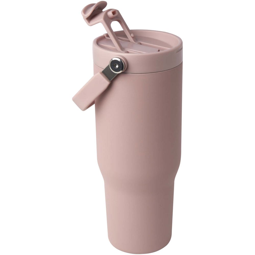 Bronx 900 ml RCS gecertificeerde, vacuüm geïsoleerde beker van gerecycled roestvrij staal en koper met deksel met dubbele fun