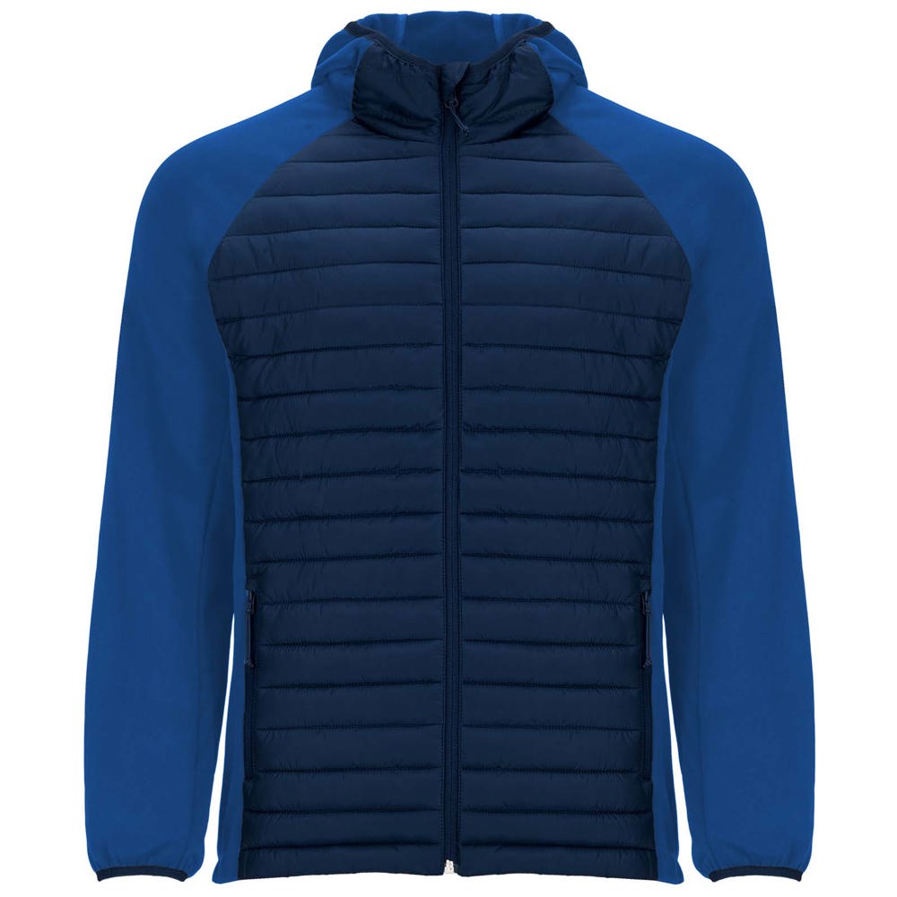 Minsk unisex hybrid geïsoleerd jack - bedrukt of onbedrukt verkrijgbaar - Marineblauw, Koningsblauw