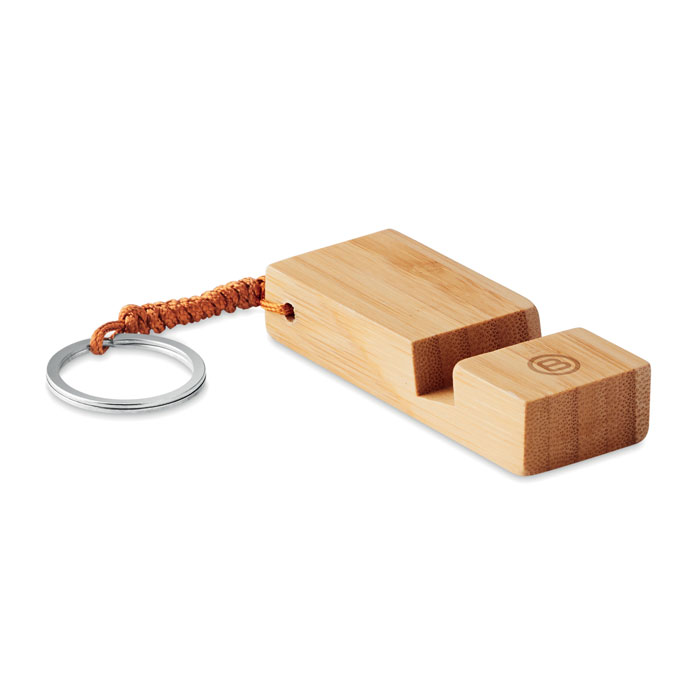 TRINEU - Telefoonstandaard bamboe - voor bedrijven en relatiegeschenken