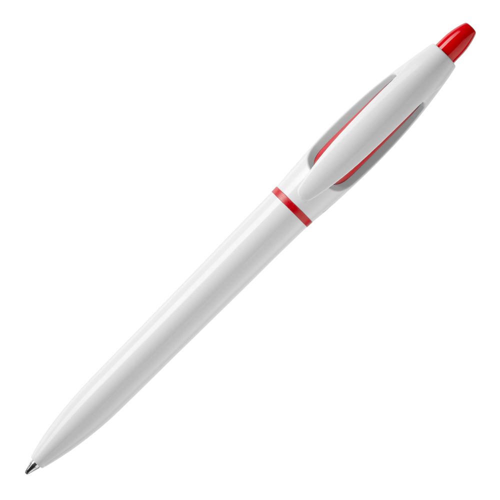 Balpen S! hardcolour - met logo of onbedrukt bestellen - Wit / Rood