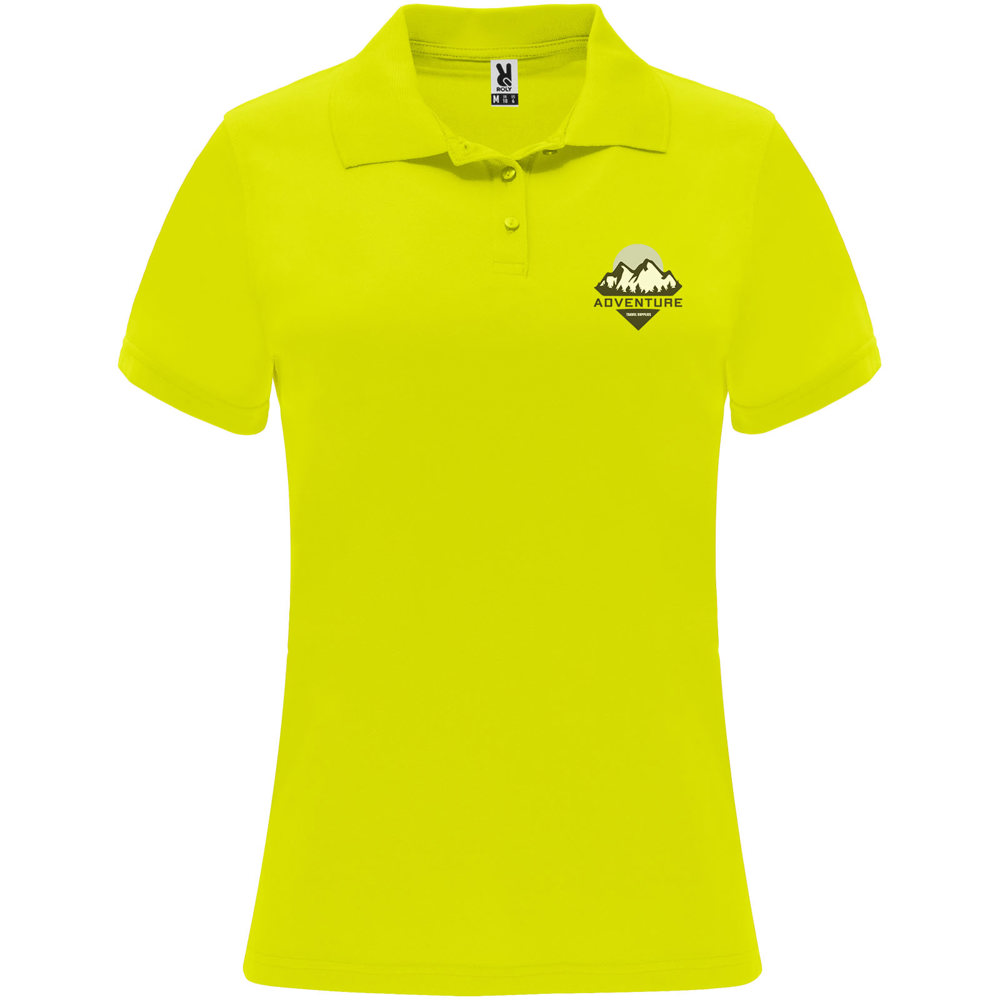 Monzha 150 g/m² sportpolo met korte mouwen voor dames