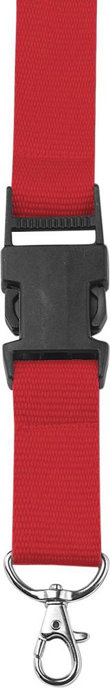 Polyester (300D) keycord Bobbi - met logo of onbedrukt bestellen - rood