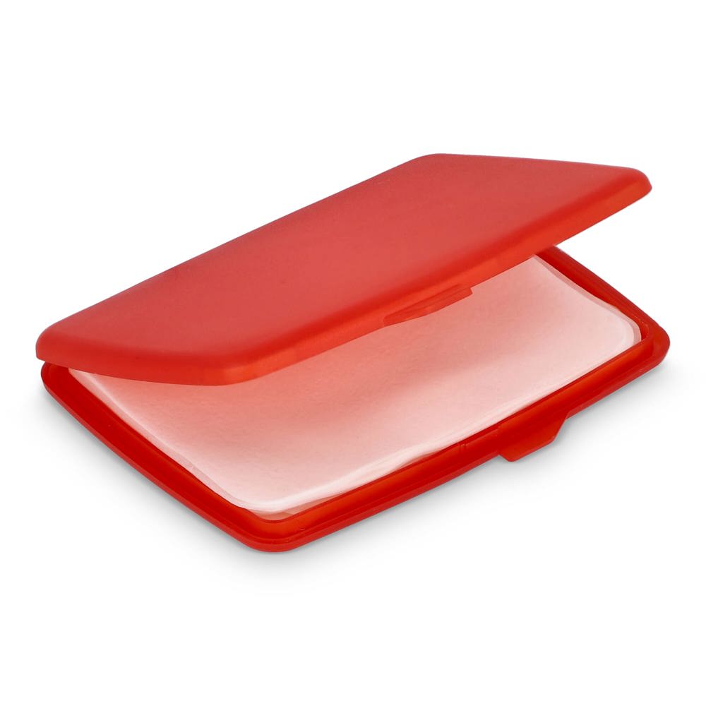 Washé zeepblaadjes - Ecru / Rood