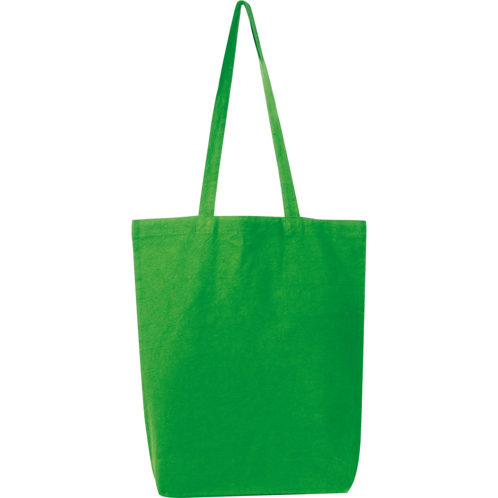 Fairtrade katoenen tas met bodemvouw