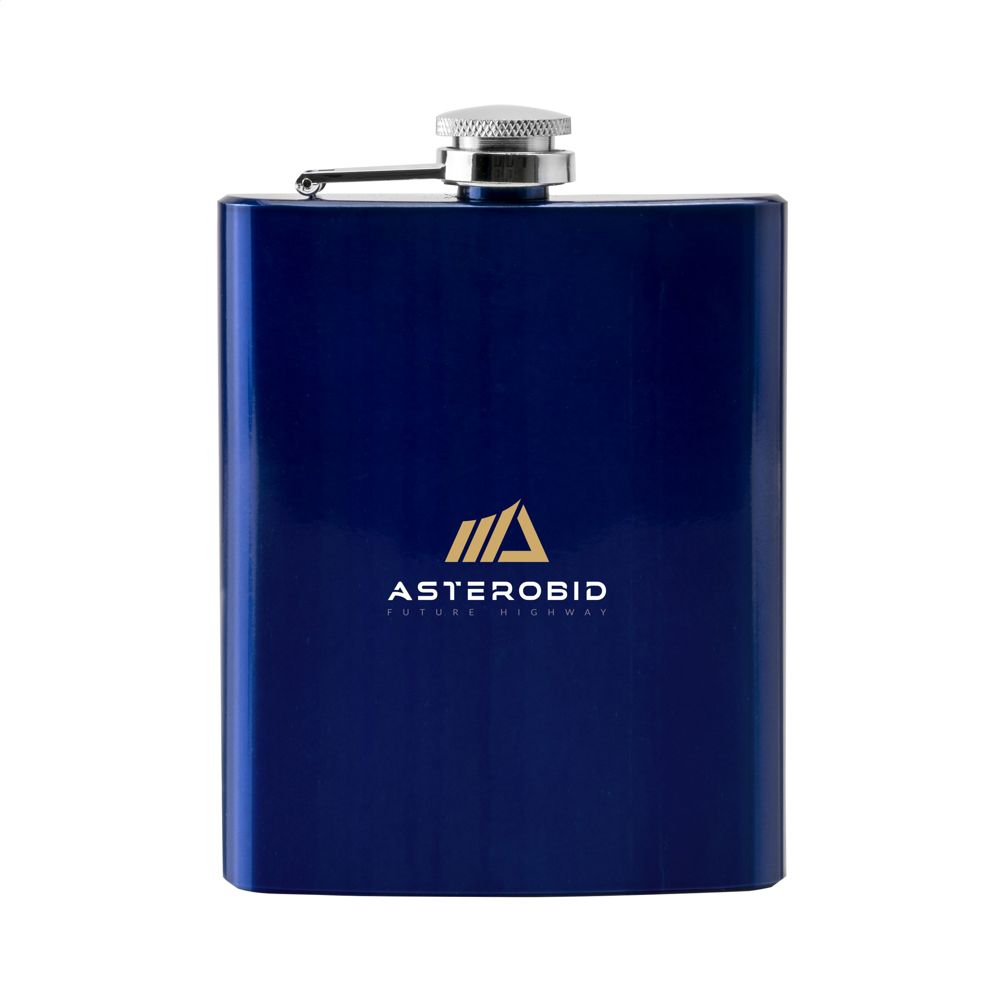 HipFlask 200 ml heupfles - bedrukt of onbedrukt verkrijgbaar - blauw