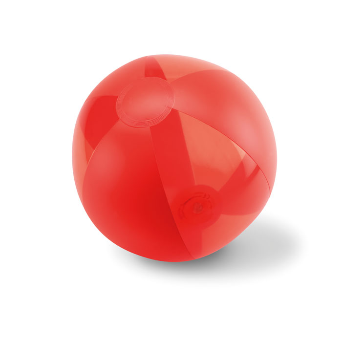 AQUATIME - Opblaasbare strandbal - voor bedrijven en relatiegeschenken - rood
