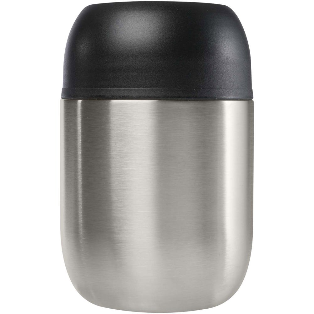 Supo 480 ml dubbelwandige lunchpot van gerecycled roestvrij staal met opvouwbare lepel