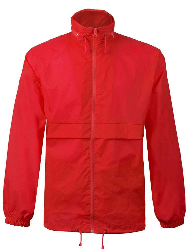 SP Wind kids jas, 75 gr/m² - met logo of onbedrukt bestellen - Rood (PMS 186c)