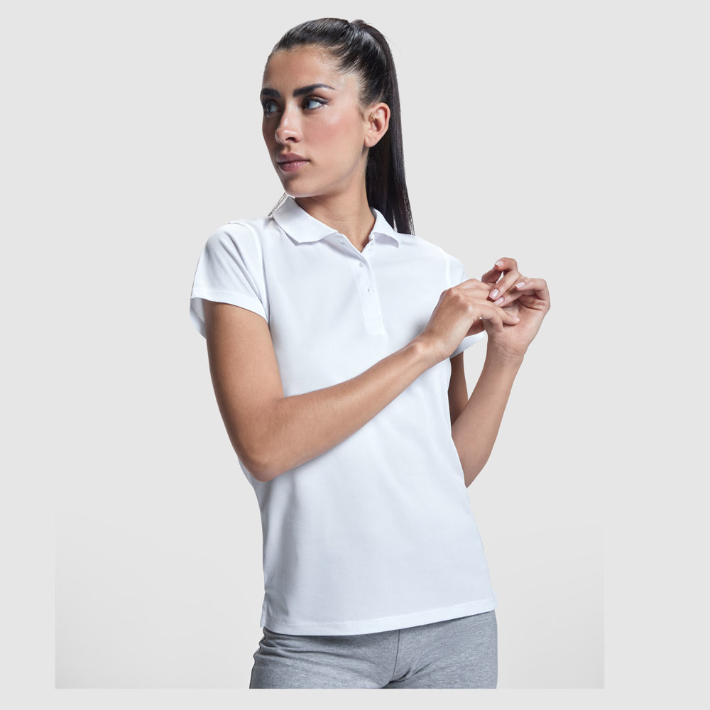 Monzha 150 g/m² sportpolo met korte mouwen voor dames