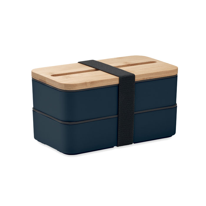 WINT - PP lunchbox - met logo of onbedrukt bestellen - Marineblauw