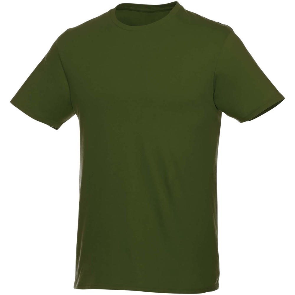 Heros heren t-shirt met korte mouwen - met logo of onbedrukt bestellen - Legergroen