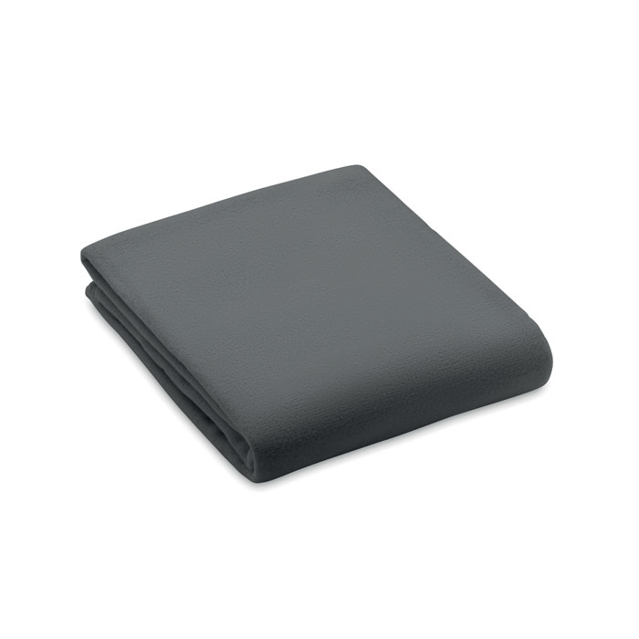 BOGDA - RPET fleece deken 130gr/m² - voor bedrijven en relatiegeschenken - Steengrijs